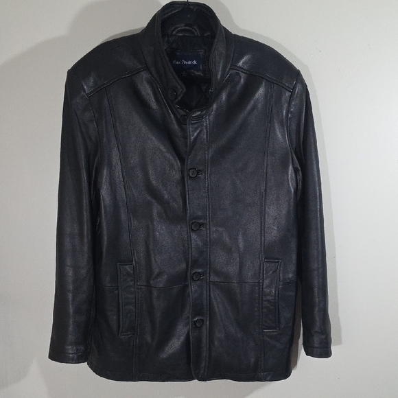 Paul Fredrick Black Bomber Jacket - Picture 1 of 9